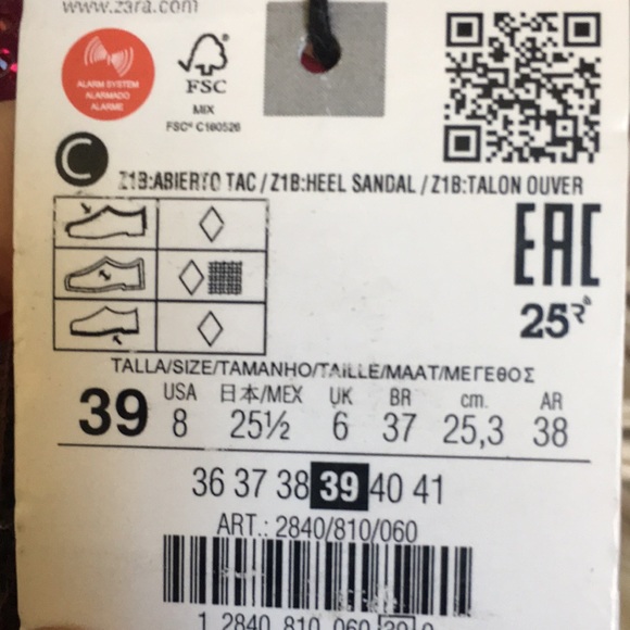 Zara SPARKLY VINYL PINK FUCHSIA SANDALS sz.8 - Picture 9 of 12